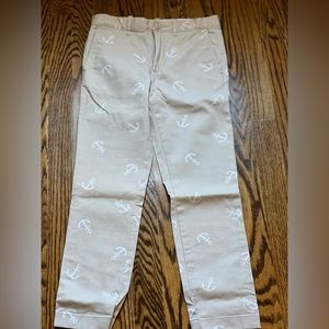 Crewcuts anchor khaki pants size 8